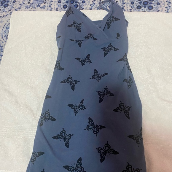 blue butterfly dress target